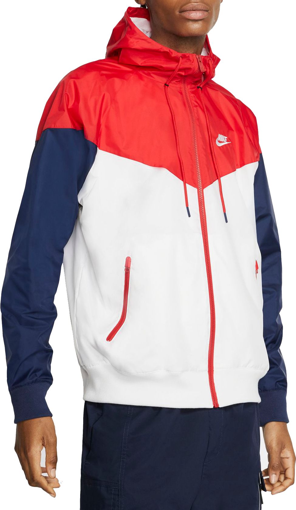 nike windbreaker mens black