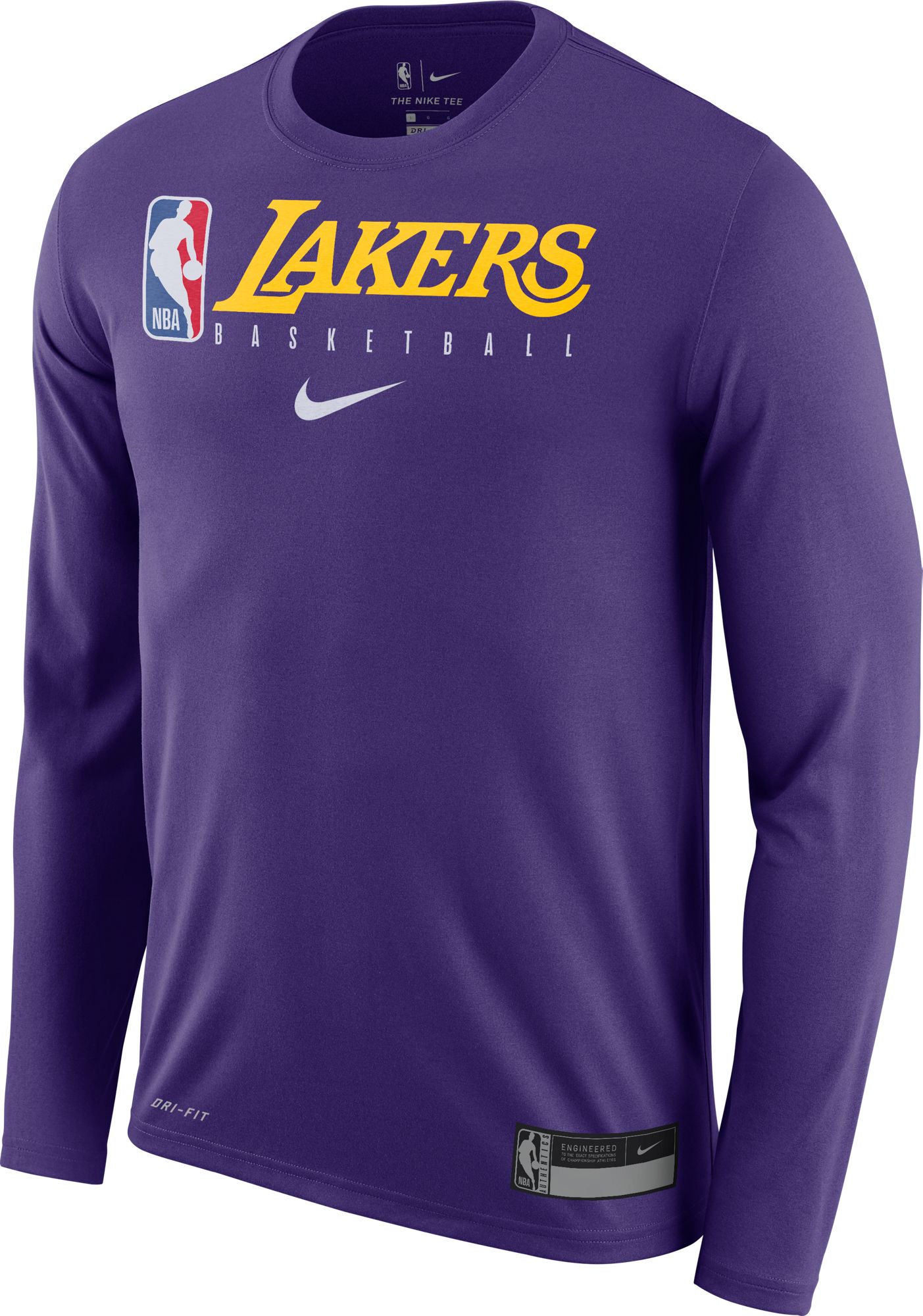 lakers long sleeve nike