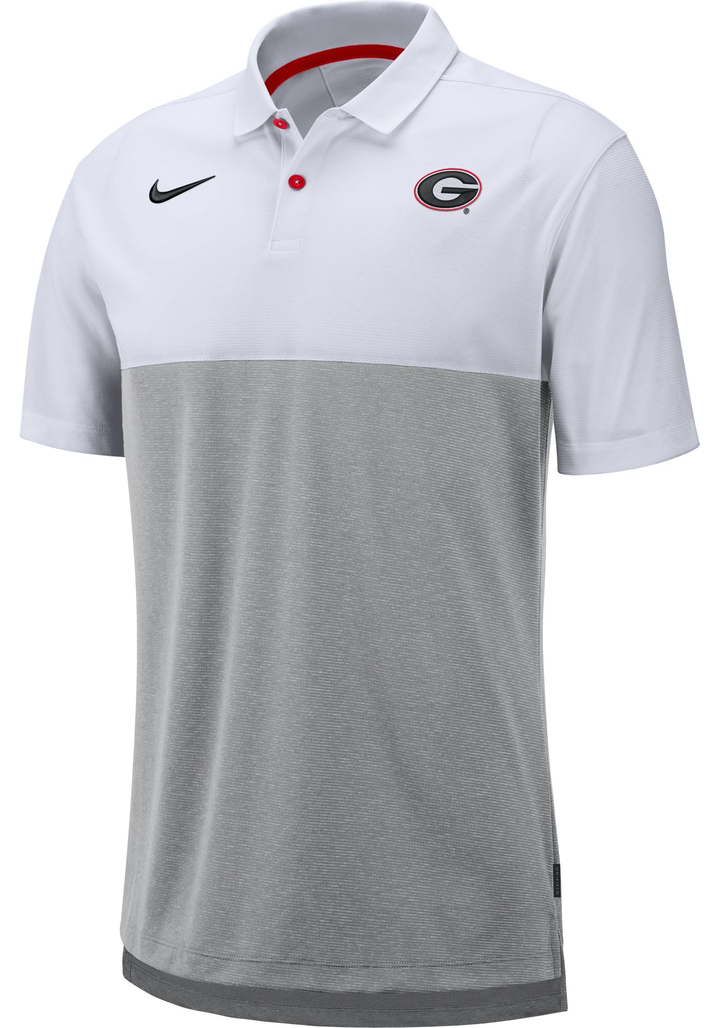Nike Men's Georgia Bulldogs White/Grey Dri-FIT Breathe Football ...