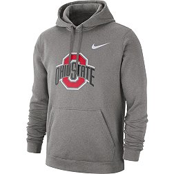 Nike Men's Ohio State Buckeyes Gray Club Fleece Pullover Hoodie