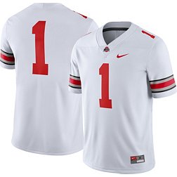 Nike Men's Ohio State Buckeyes #1 Dri-FIT Game Football White Jersey
