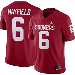 Jordan Men's Baker Mayfield Oklahoma Sooners #6 Crimson Dri-FIT Game Football Jersey