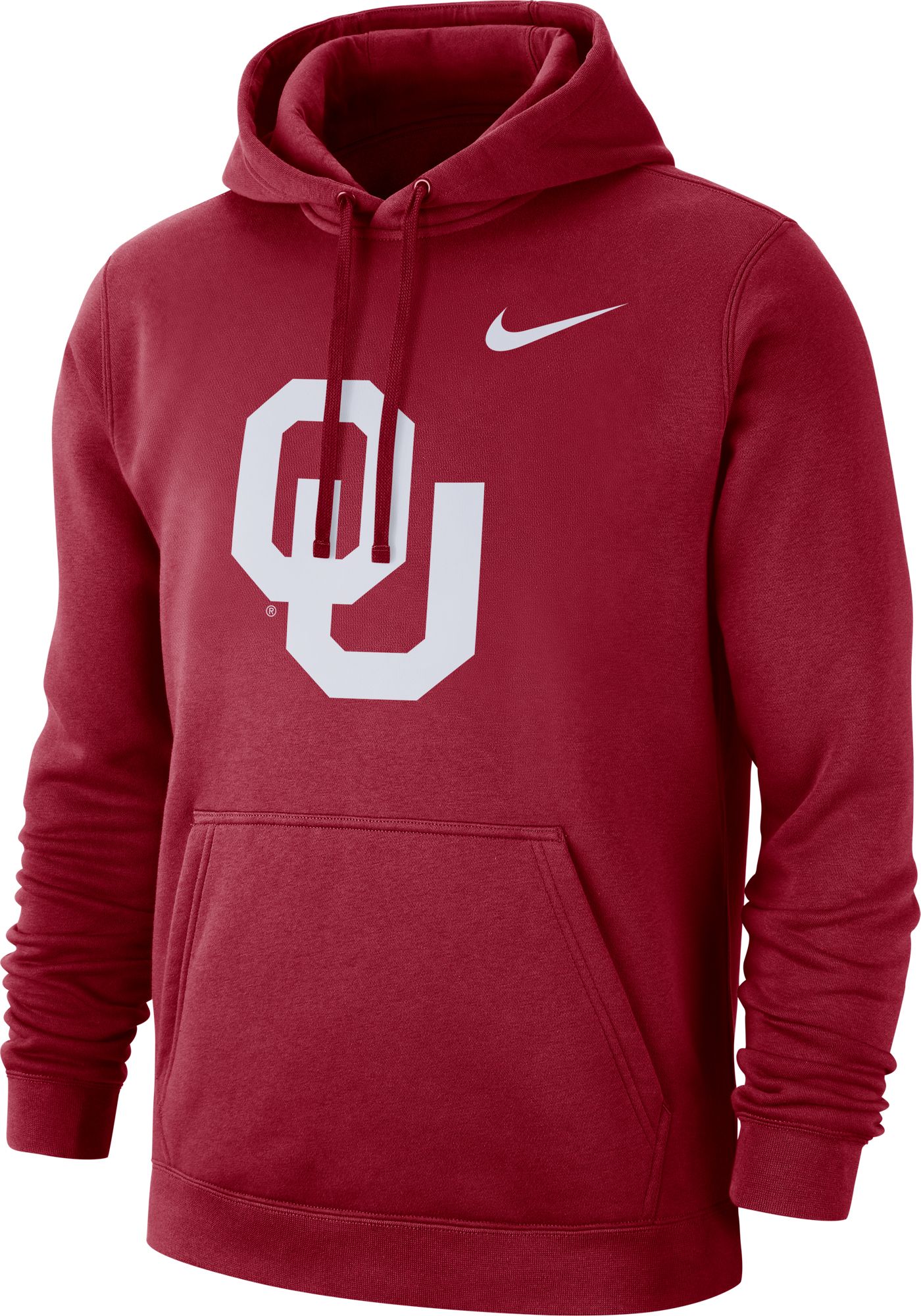 Nike Men's Oklahoma Sooners Crimson Club Fleece Pullover Hoodie