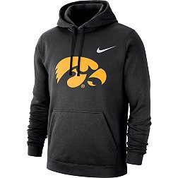 Nike Men's Iowa Hawkeyes Club Fleece Pullover Black Hoodie