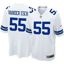 Nike Men's Dallas Cowboys Leighton Vander Esch #55 White Game Jersey