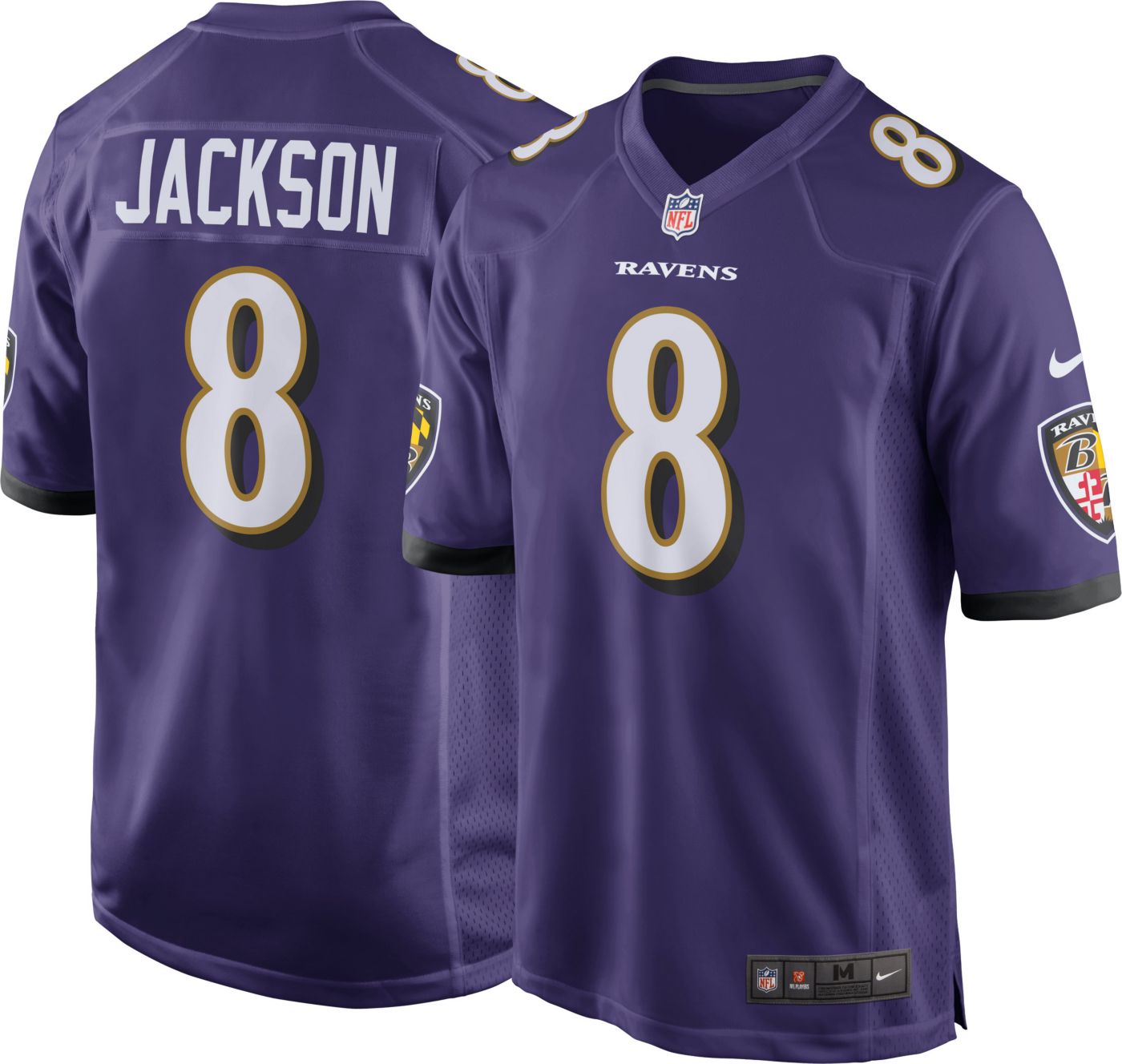 Lamar Jackson #8 Nike Men's Baltimore Ravens Home Game Jersey | DICK'S Sporting Goods