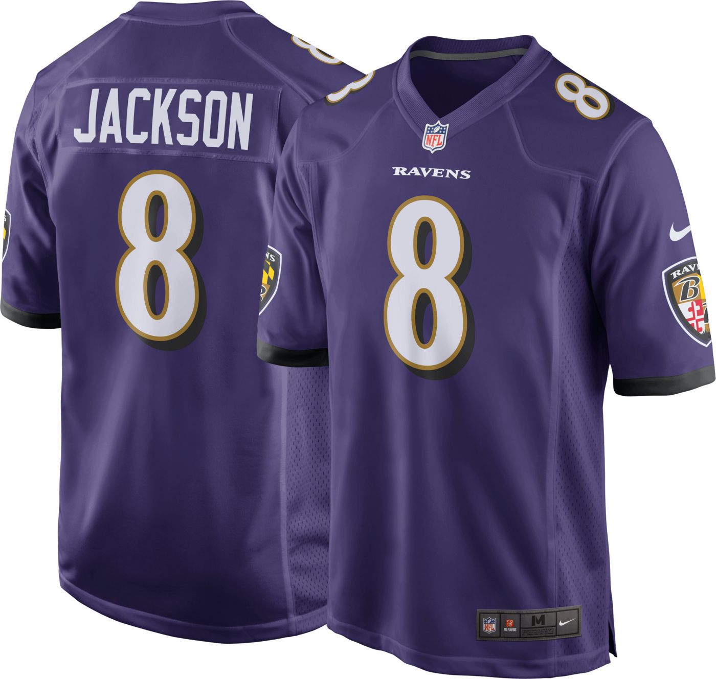 Lamar Jackson #8 Nike Men's Baltimore Ravens Home Game Jersey | DICK'S Sporting Goods1400 x 1328