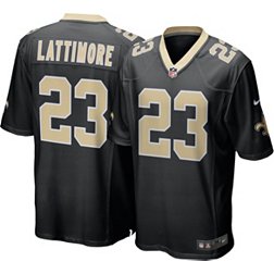 Nike Men's New Orleans Saints Marshon Lattimore #23 Black Game Jersey