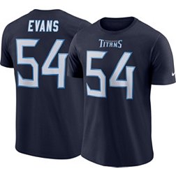 Rashaan Evans #54 Nike Men's Tennessee Titans Pride Navy T-Shirt