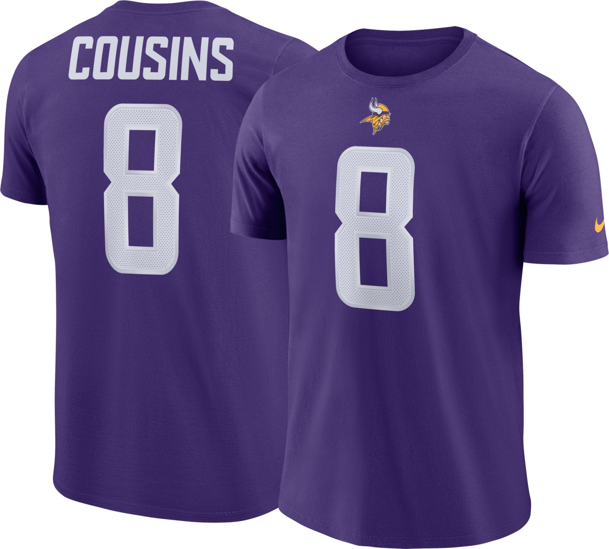 Men's Nike Kirk Cousins White Minnesota Vikings Game Jersey