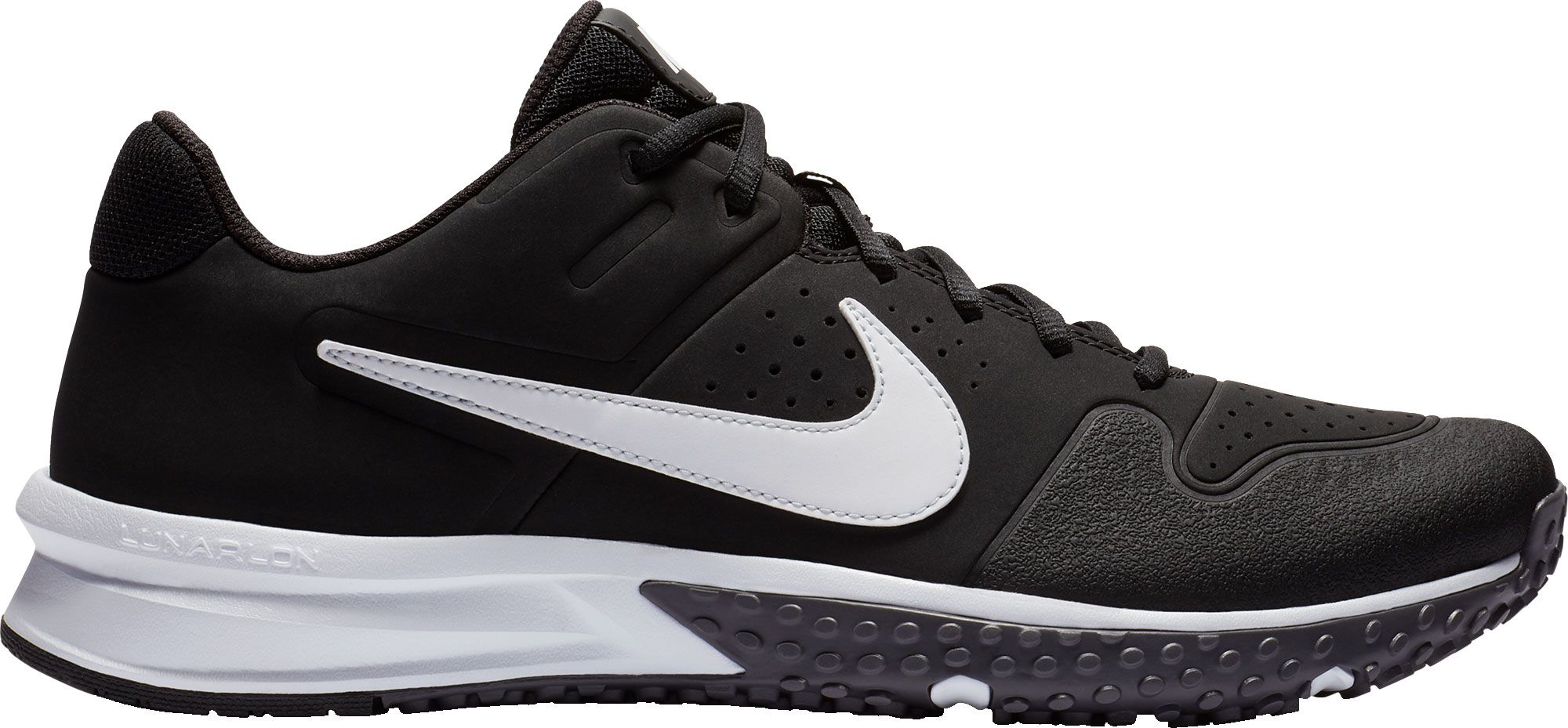 black and orange baseball turf shoes