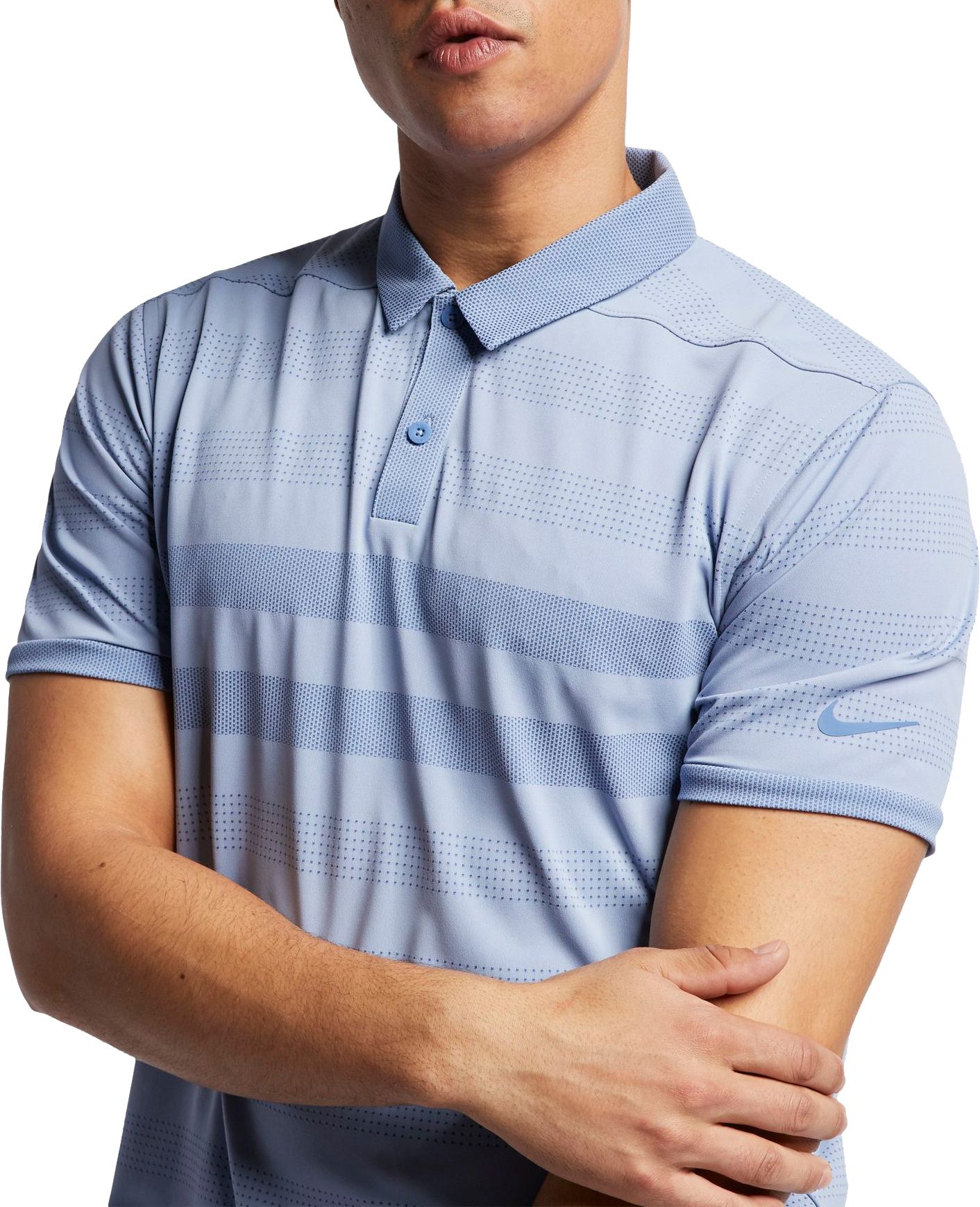 nike men's zonal cooling stripe golf polo