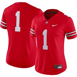 Nike Women's Ohio State Buckeyes #1 Scarlet Dri-FIT Game Football Jersey