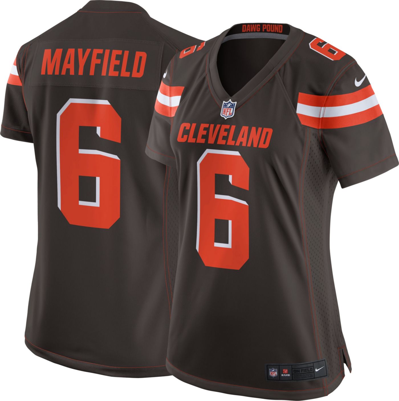 Nike Women\'s Home Game Jersey Cleveland Browns Baker Mayfield #6 DICK ...
