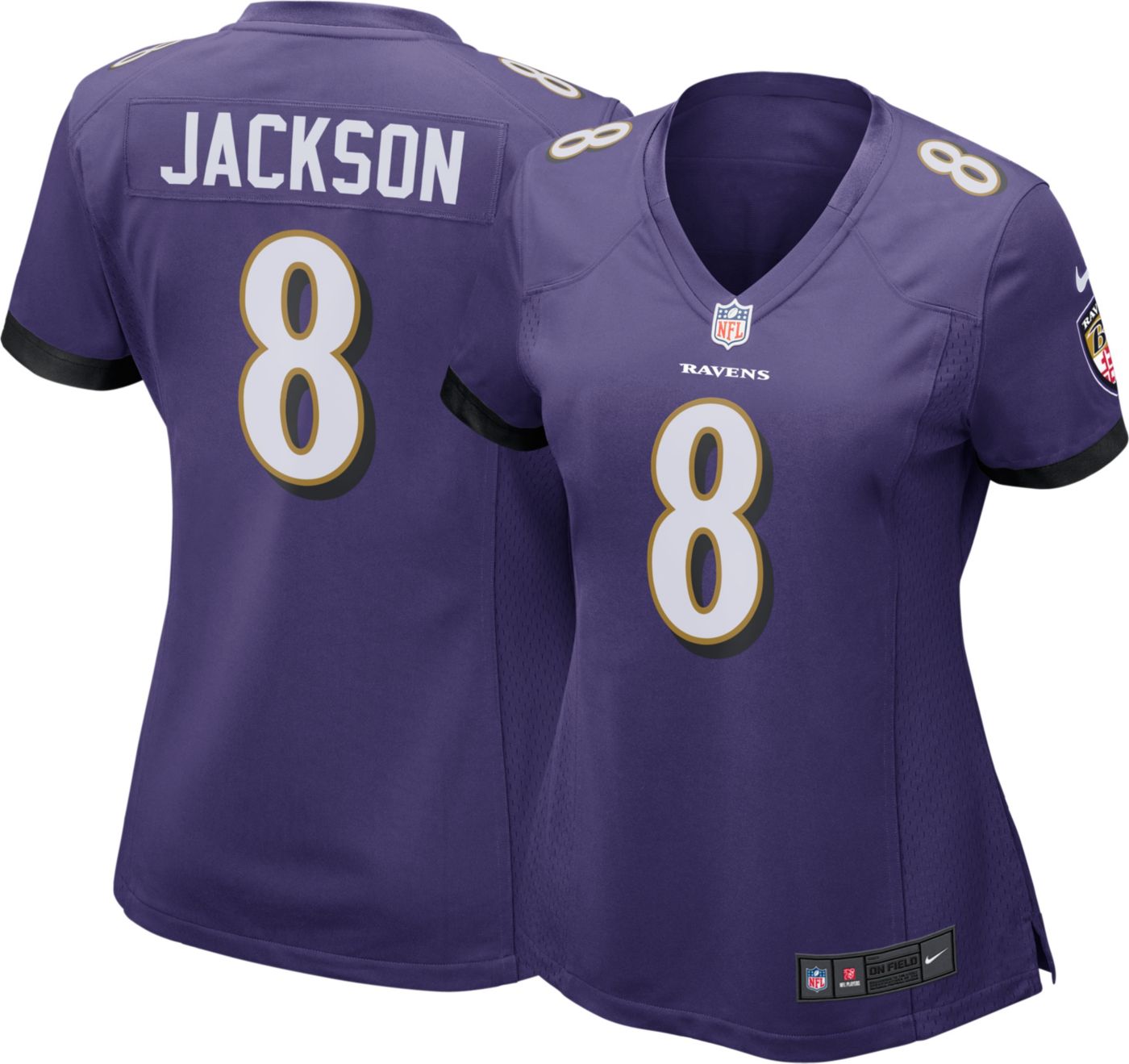 Nike Women's Home Game Jersey Baltimore Ravens Lamar Jackson #8 | DICK ...