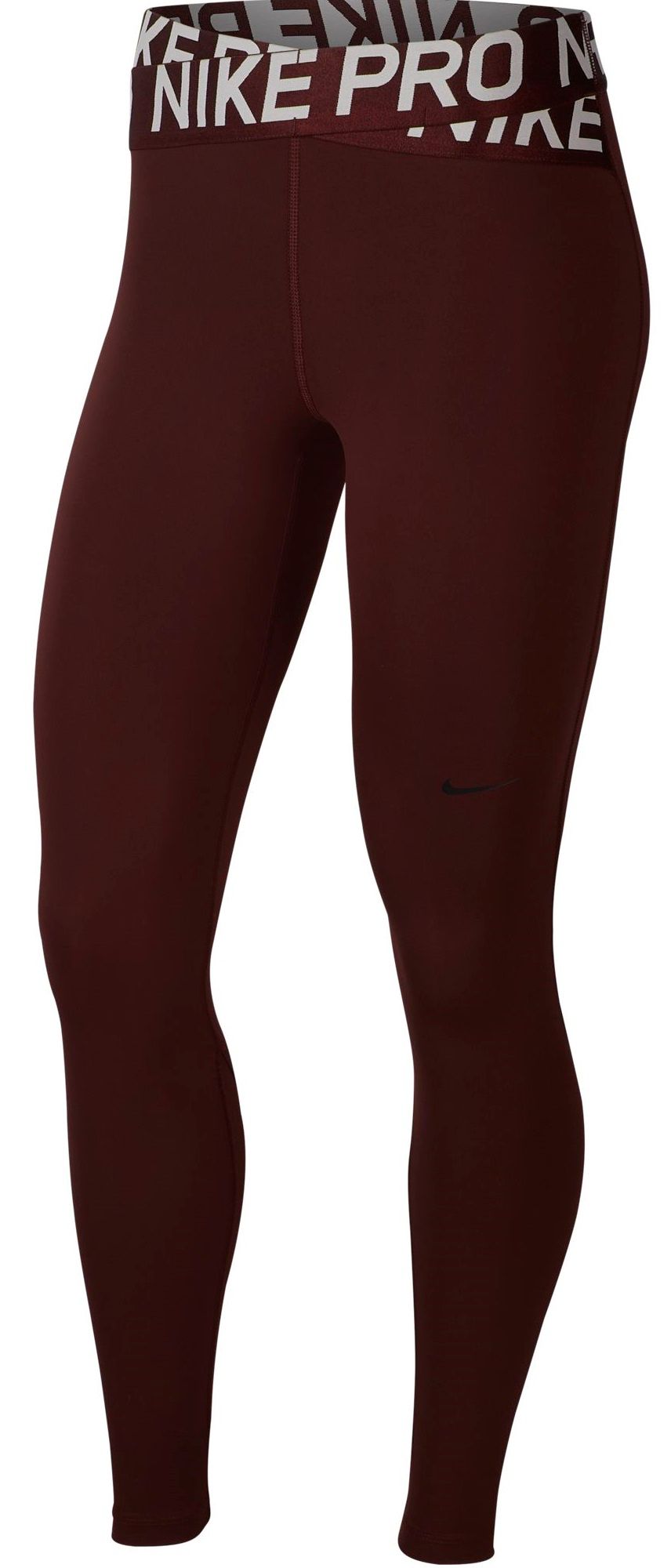 burgundy nike pro leggings