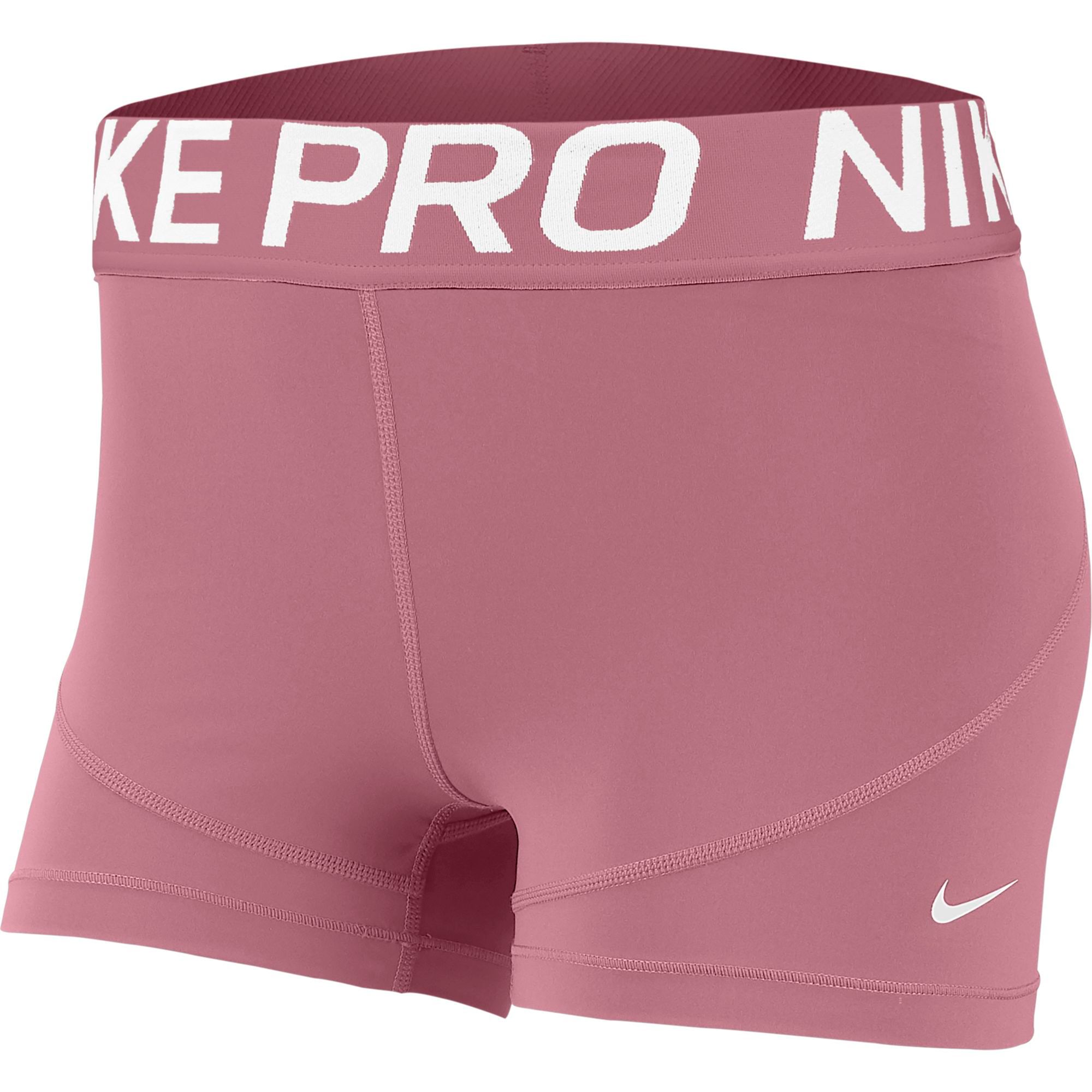 hot pink nike pro shorts