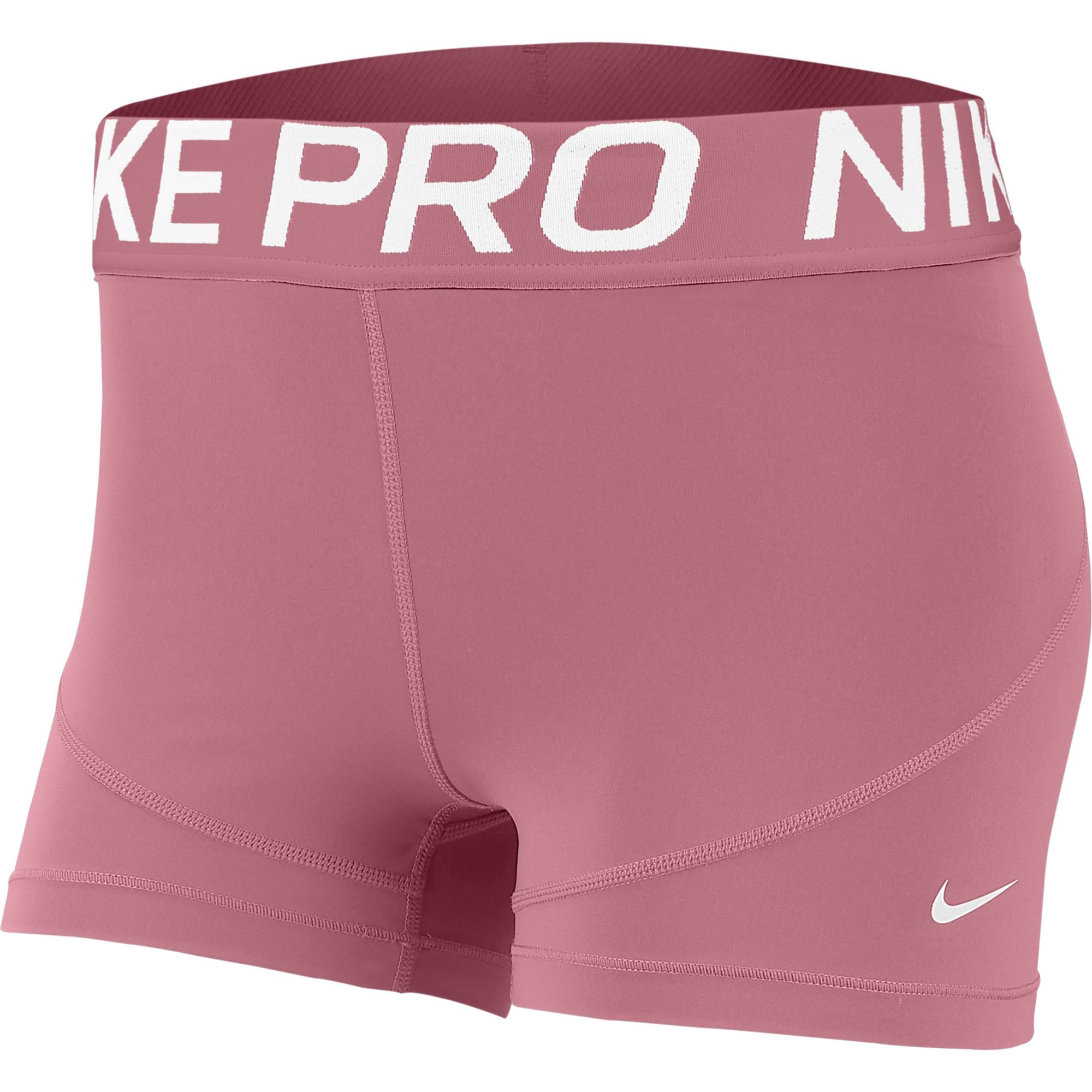 light pink nike pro shorts