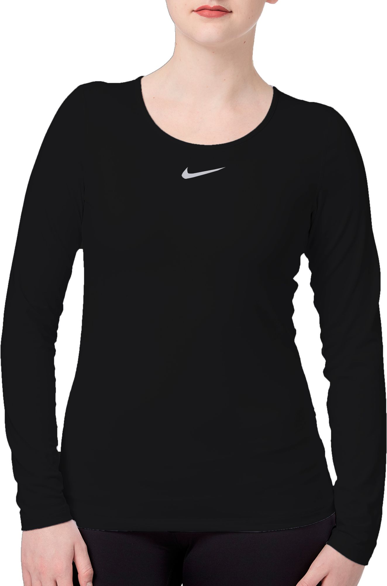 nike women's versa slash training crew pullover