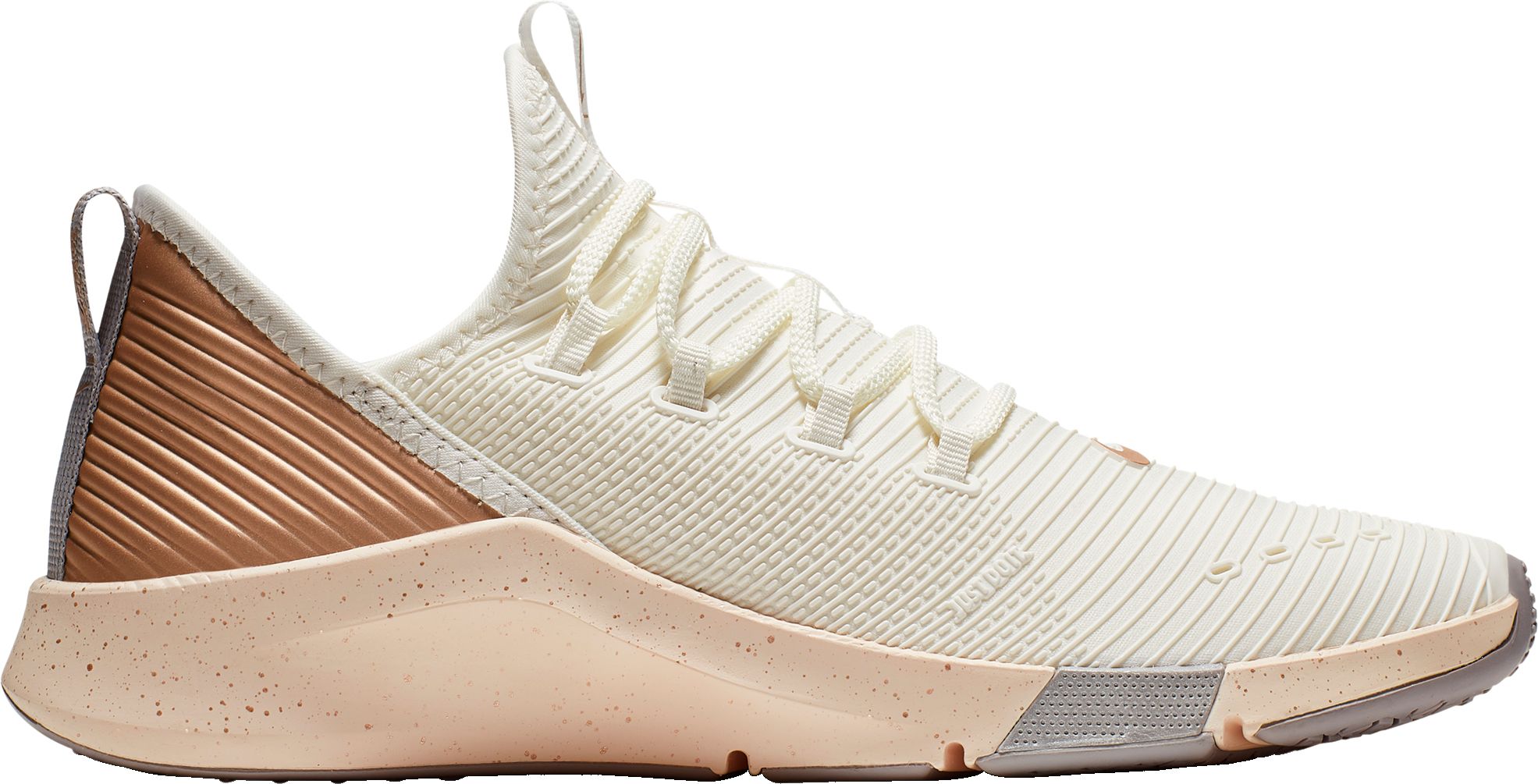 nike training air zoom fearless trainers in rose gold