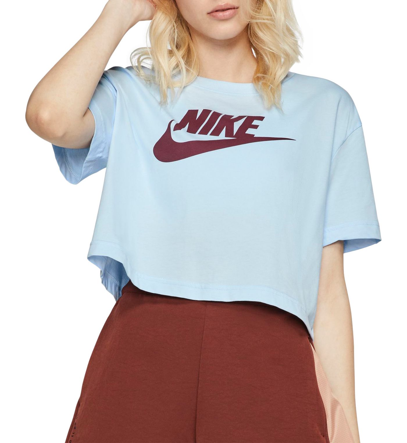 nike crop top jogger set