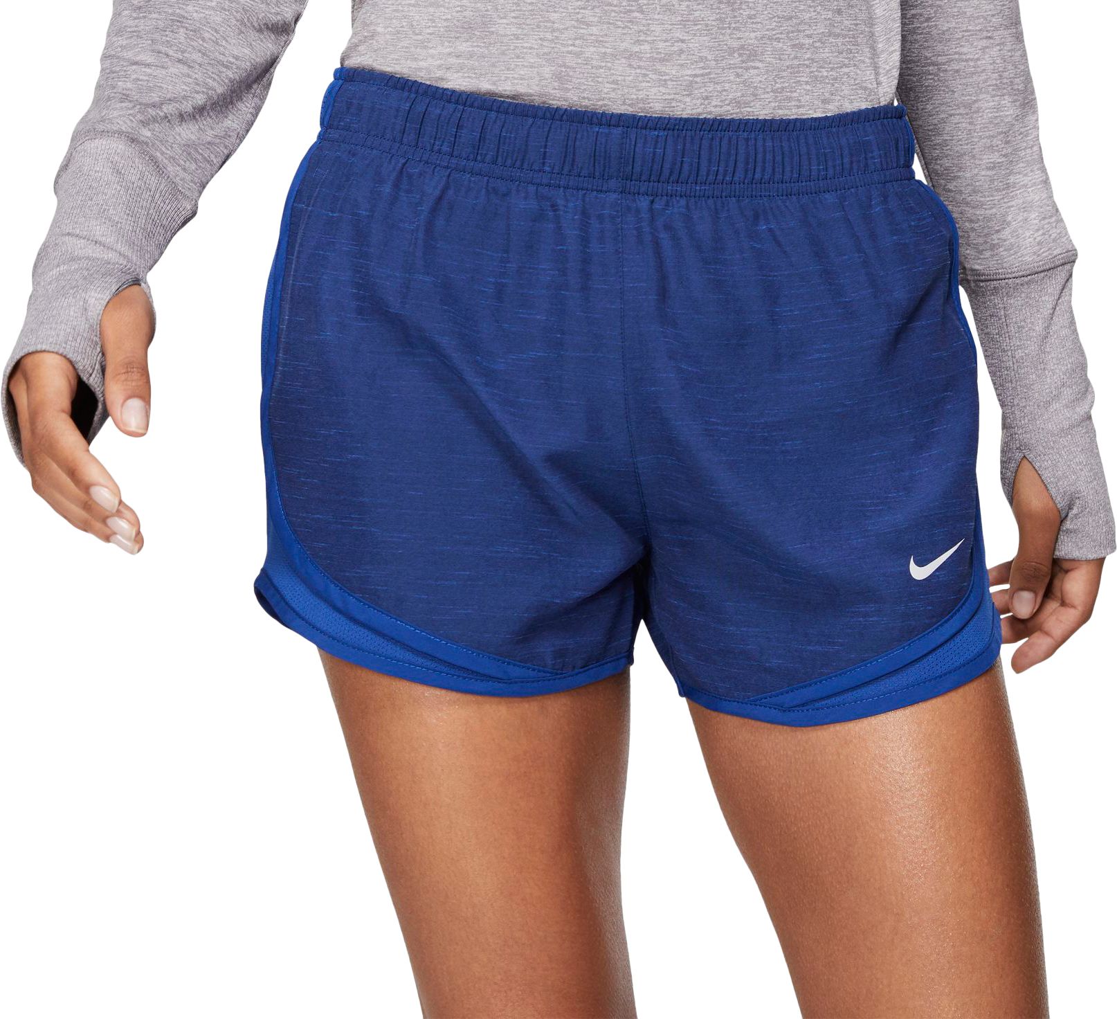 nike heatherized tempo shorts