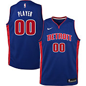 Nike Youth Full Roster Detroit Pistons Royal Dri-FIT Swingman Jersey