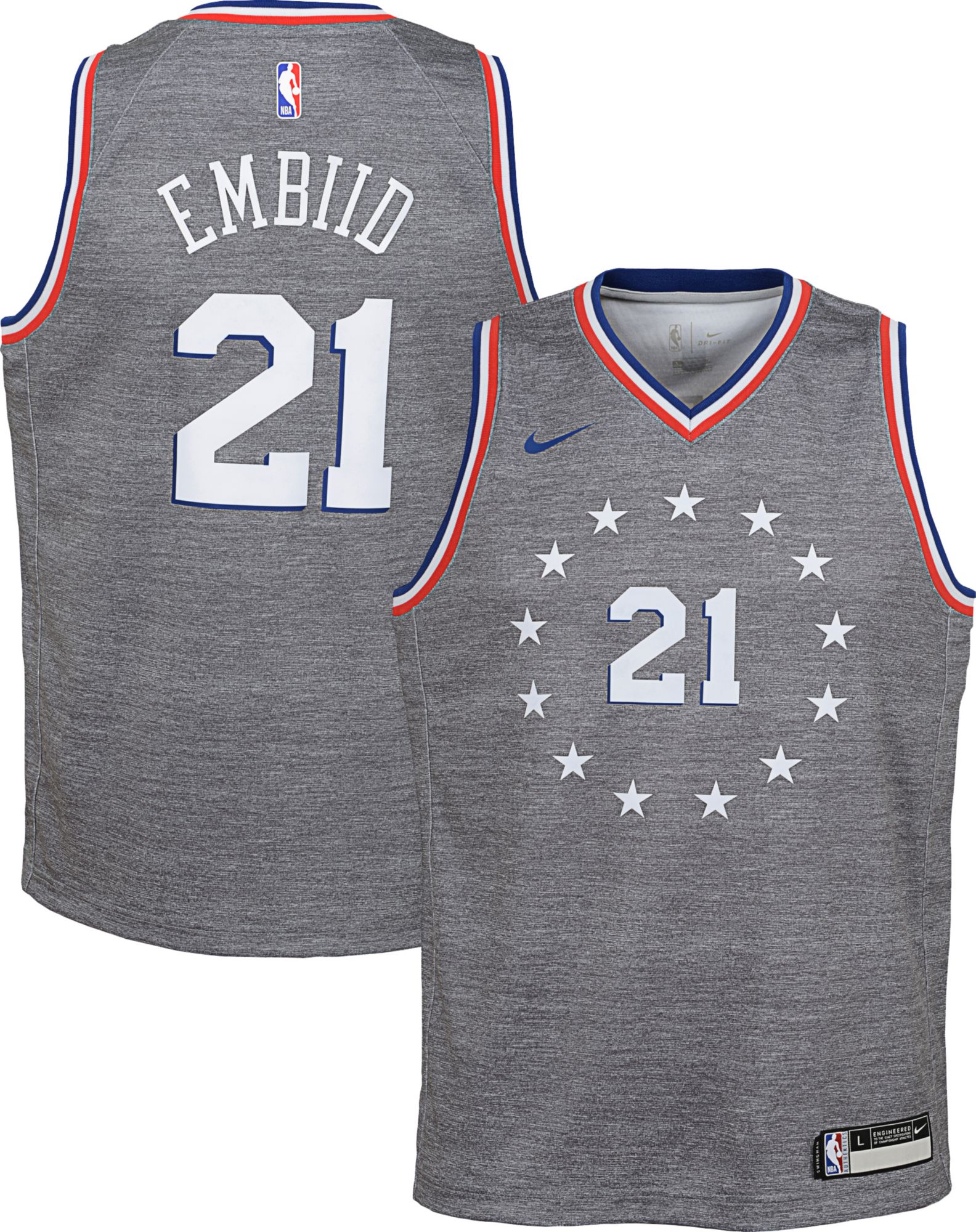 sixers gray jersey