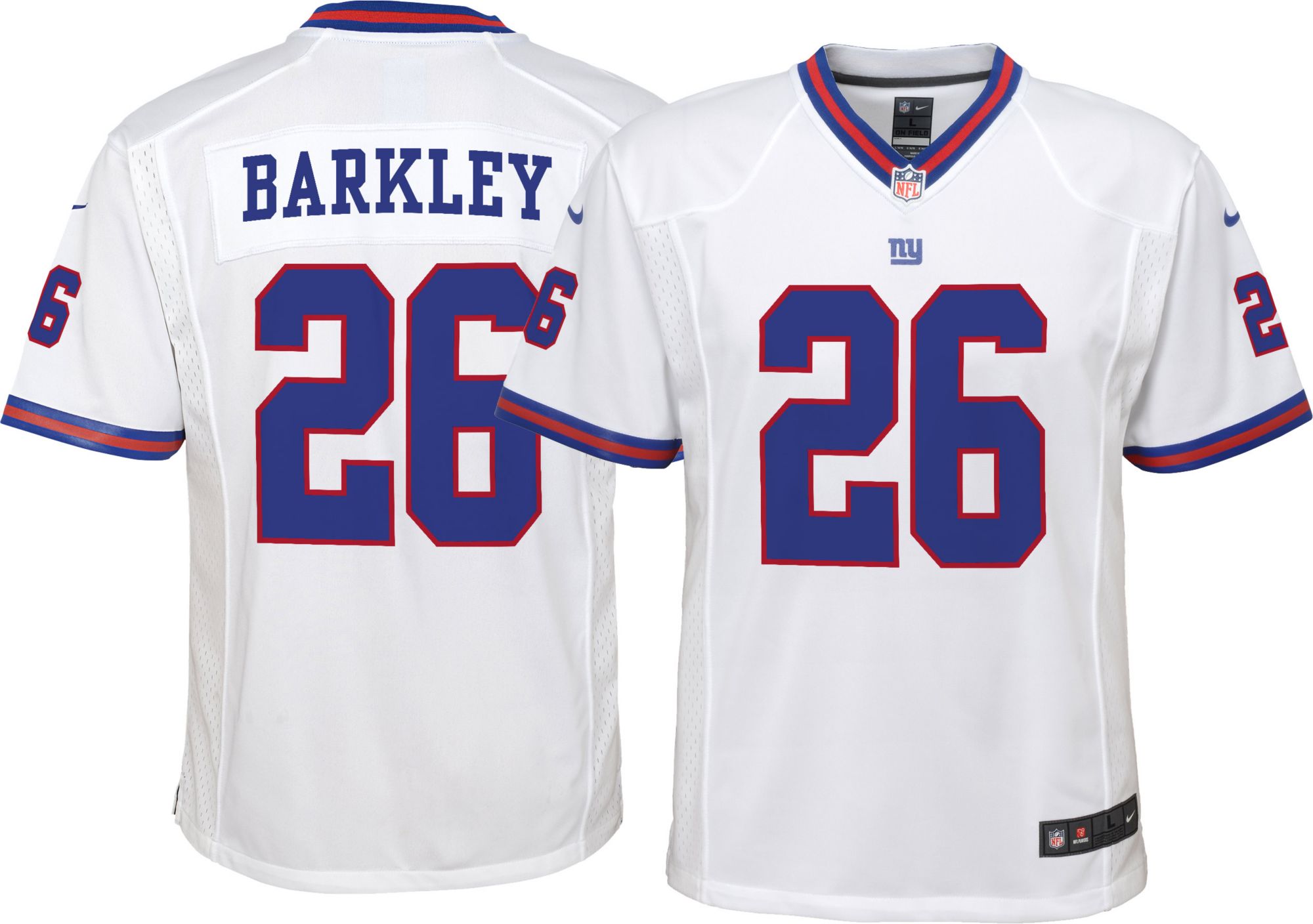 NFL New York Giants Barkley #26 Men's V-Neck Jersey - S