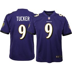 Nike Youth Baltimore Ravens Justin Tucker #9 Purple Game Jersey