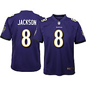 Nike Youth Baltimore Ravens Lamar Jackson #8 Purple Game Jersey
