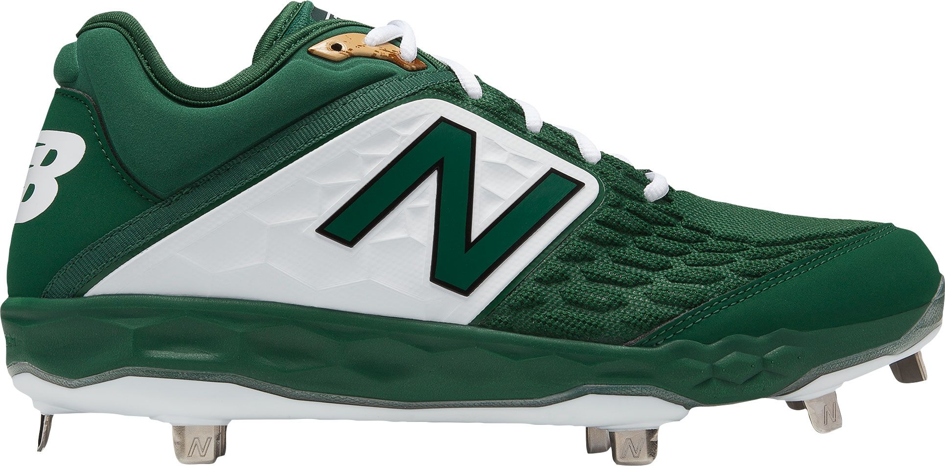 yellow and green baseball cleats