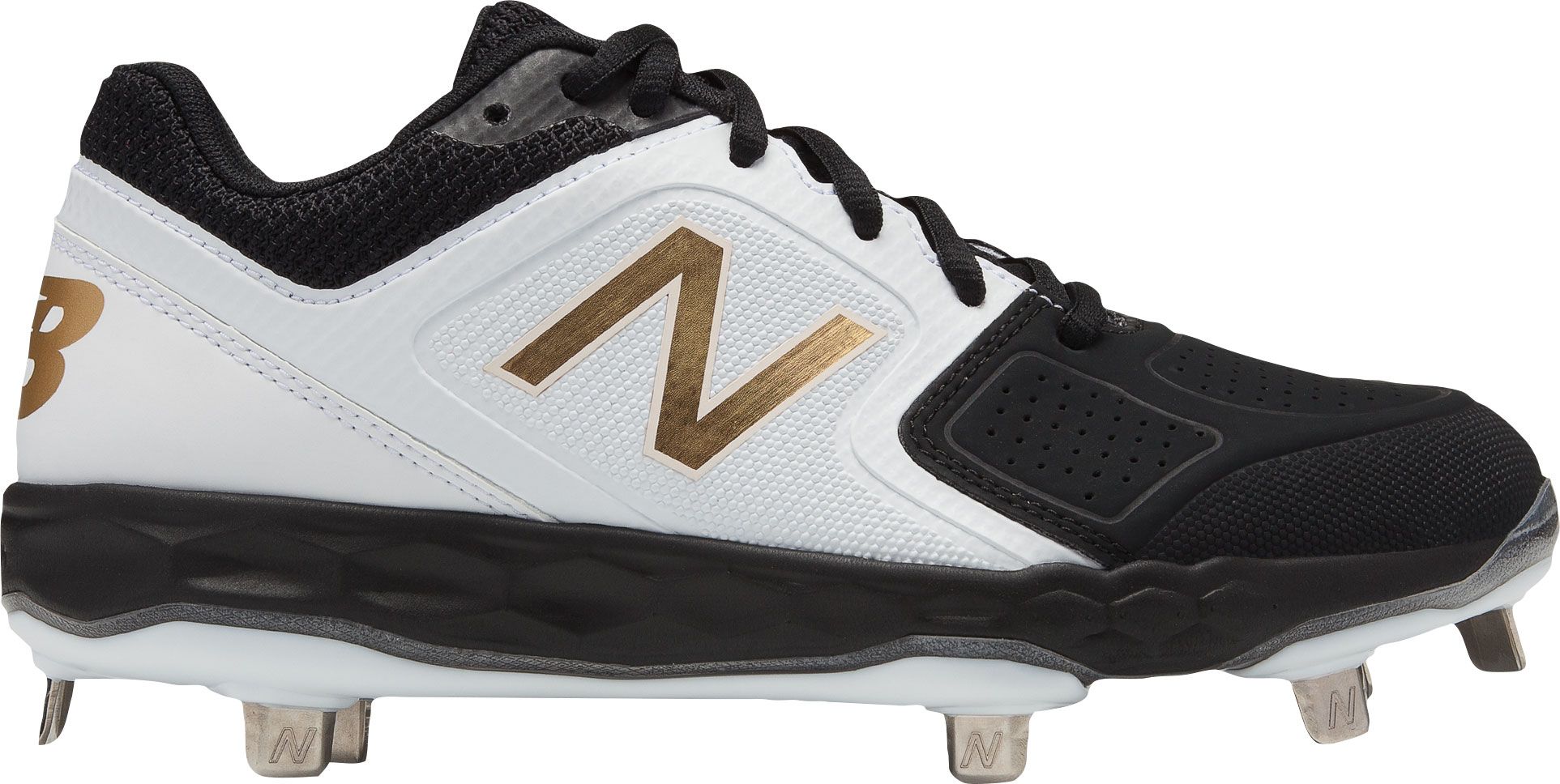 black and gold softball cleats