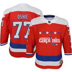 TJ Oshie Washington Capitals Youth Ageless Must-Have V-Neck Name & Number  Pullover Hoodie - Red