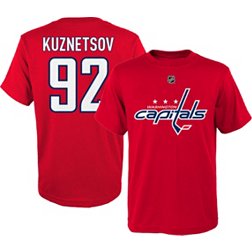 NHL Youth Washington Capitals Evgeny Kuznetsov #92 Red T-Shirt