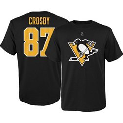 Outerstuff NHL Youth Pittsburgh Penguins Sidney Crosby #87 Player T-Shirt,  White, Medium (10-12)