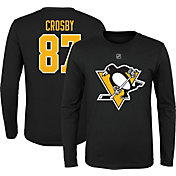 NHL Youth Pittsburgh Penguins Sidney Crosby #87 Black Long Sleeve Player Shirt