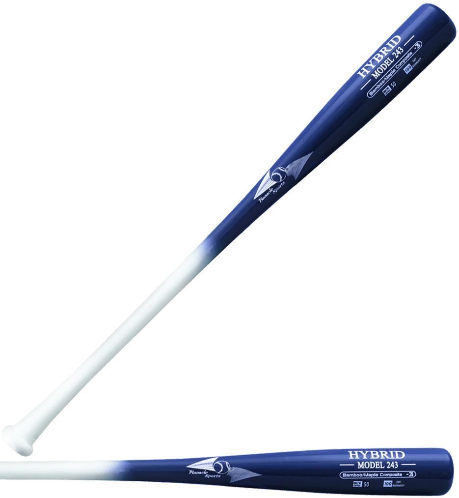 Pinnacle Sports Hybrid Series 243 BBCOR Bat (-3), Bamboo