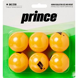 Prince One-Star Orange Table Tennis Balls 6 Pack