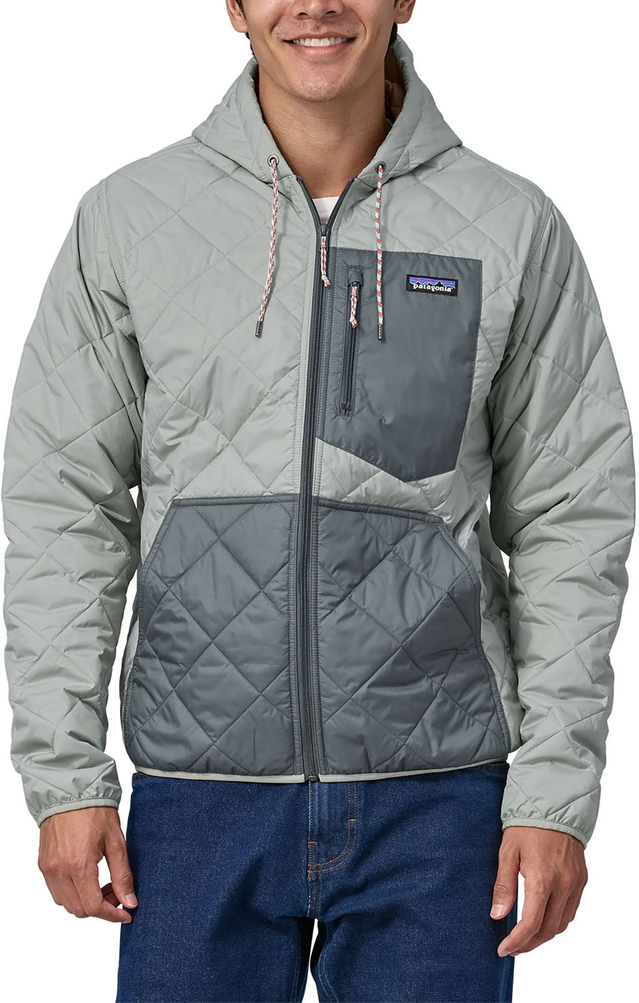 Patagonia Men's Diamond Quilted Bomber Hooded Jacket