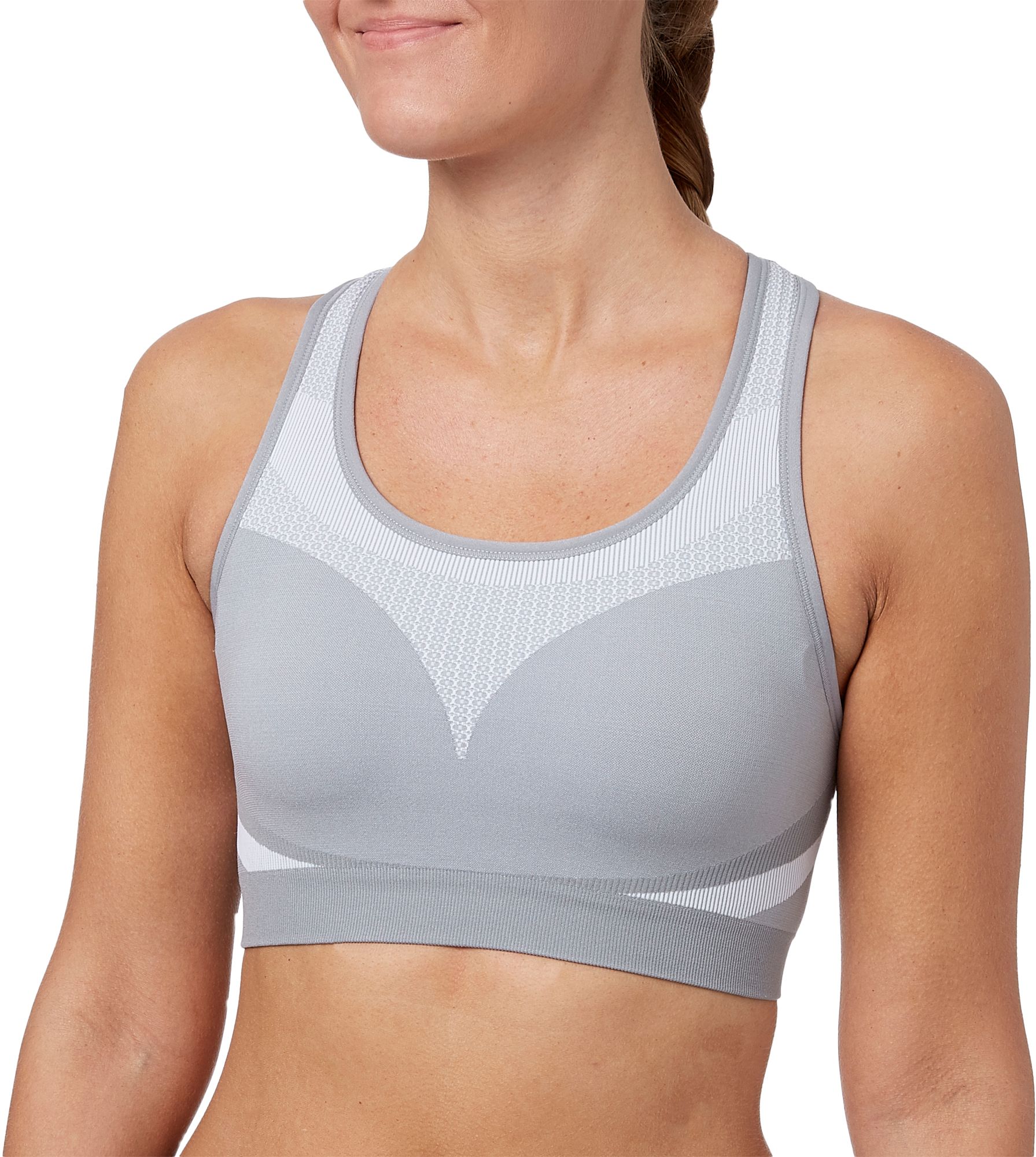 reebok women's seamless front interest sports bra