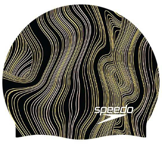Speedo Printed Elastomeric Silicone Swim Cap