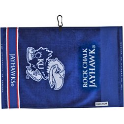 Team Effort Kansas Jayhawks Face/Club Jacquard Golf Towel