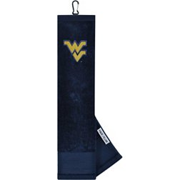 Team Effort West Virginia Mountaineers Embroidered Face/Club Tri-Fold Towel