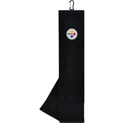 Team Effort Pittsburgh Steelers Embroidered Face/Club Tri-Fold Towel