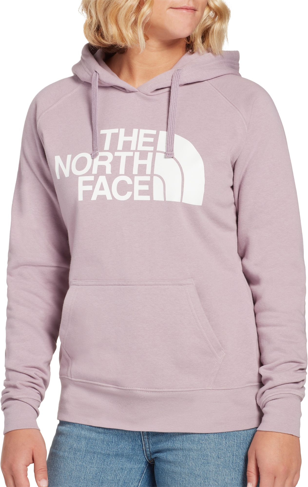 the north face train logo quarter zip pullover hoodie
