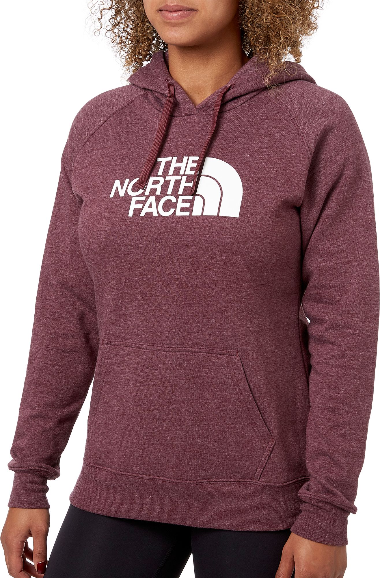 the north face burgundy hoodie