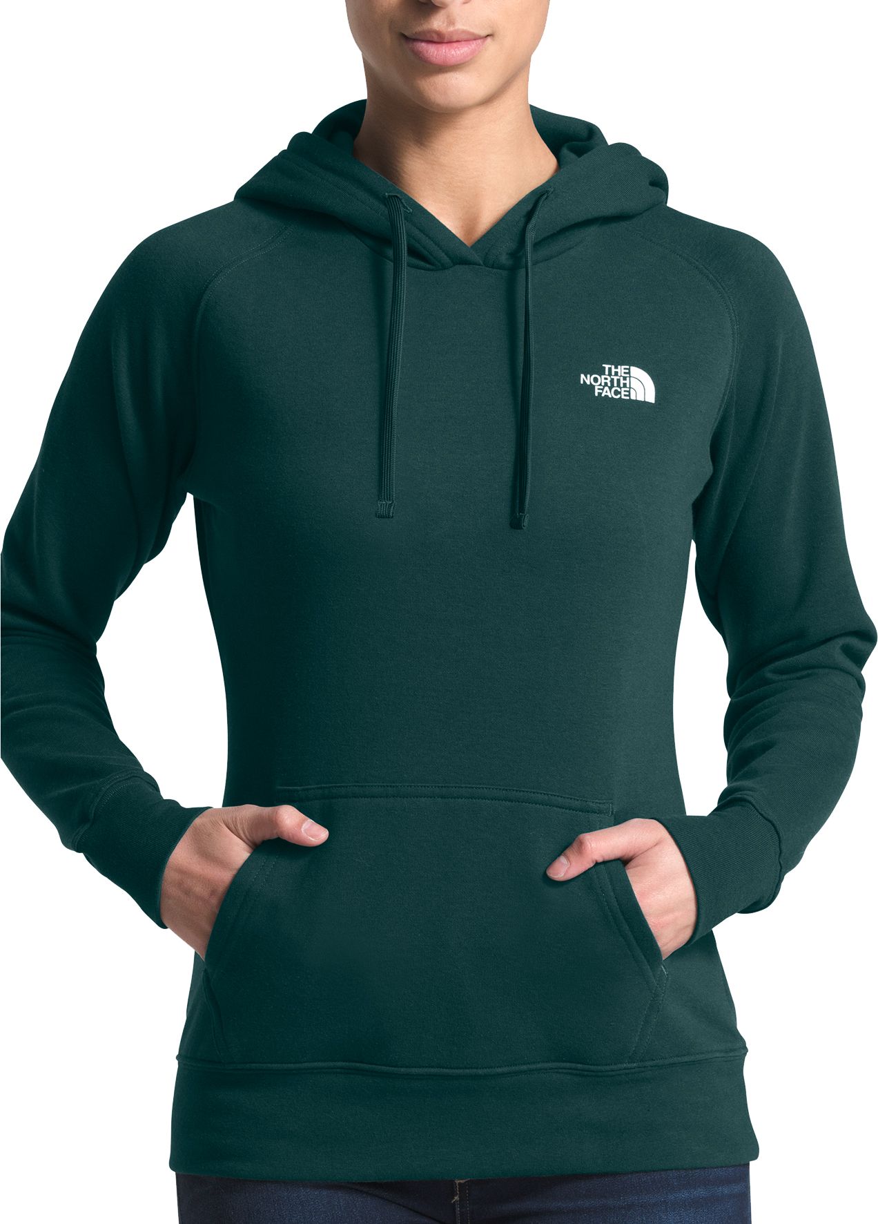 turquoise north face hoodie