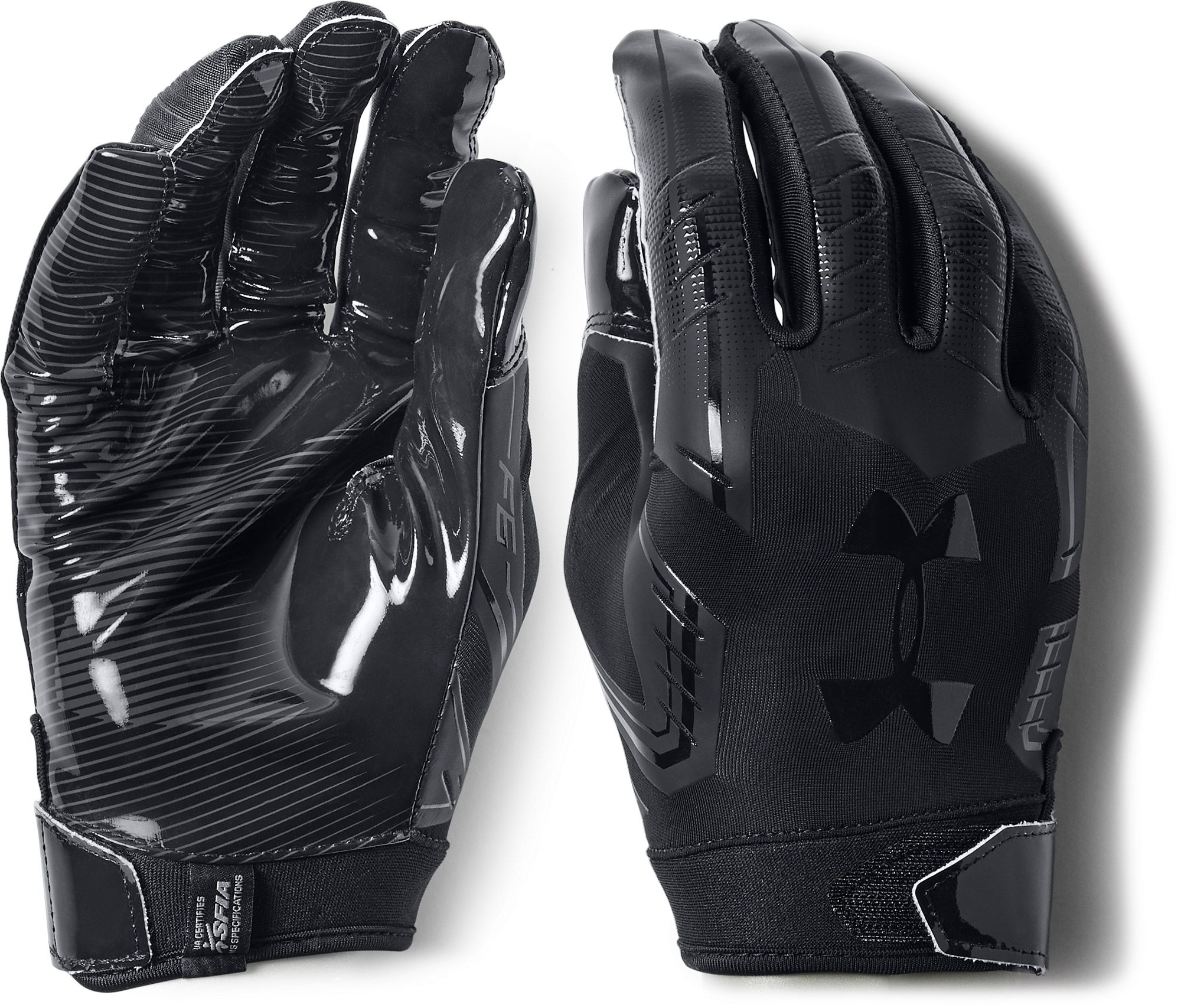 black nike football gloves