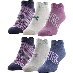Under Armour Women's Essential 2.0 No Show Socks - 6 Pack